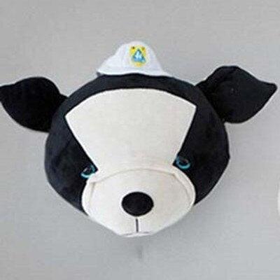 Creative stuffed animal wall decoration for children's room