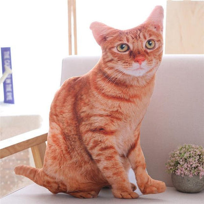 Realistic Simulation Cat Plush Pillow