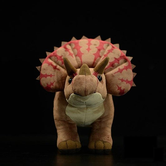 Jouet en peluche réaliste Triceratops super mignon