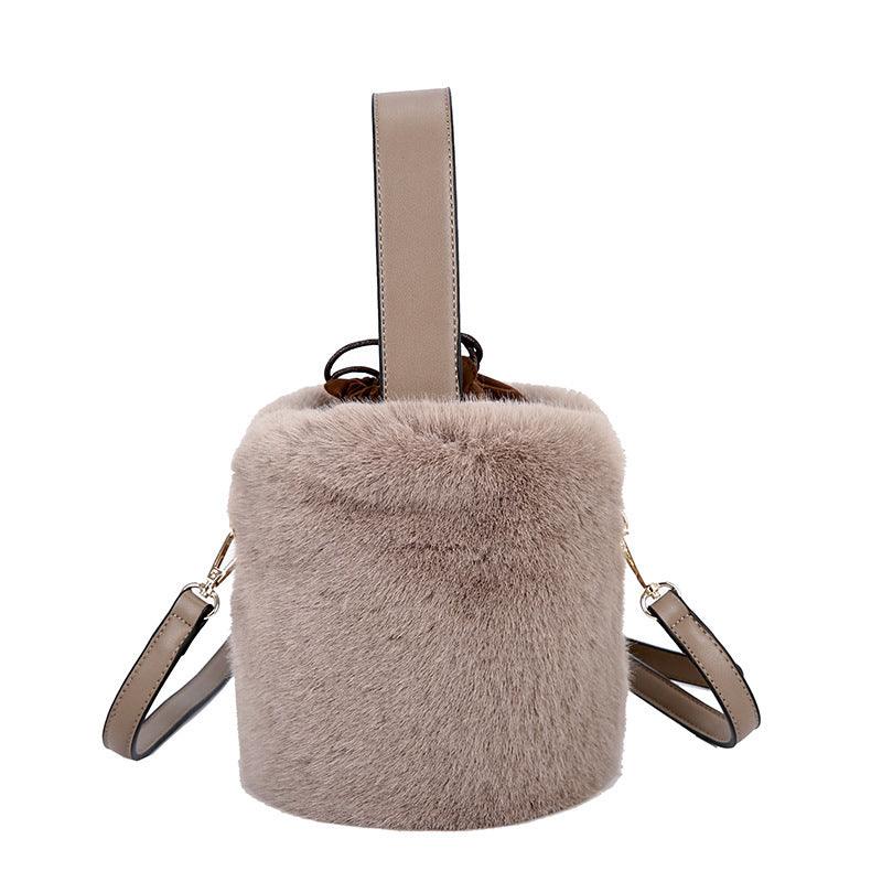 Sac en peluche à bandoulière pour femme