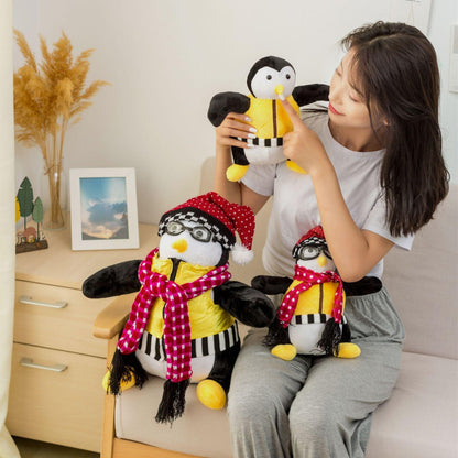 Peluche pingouin Jouet peluche amis entourant poupée poupée câline Cadeau de la fête des filles
