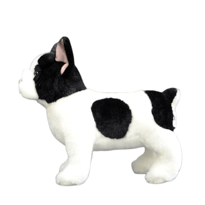 Black and White French Bulldog Plush