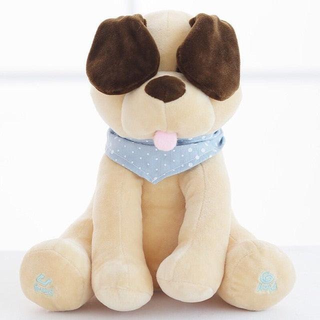 Electronic Peek a Boo dog plush toy 30cm