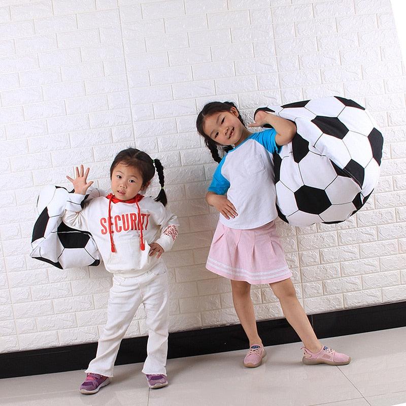 Soccer. Football Shaped Storage Bag Plush Basketball Bag Children Chairs