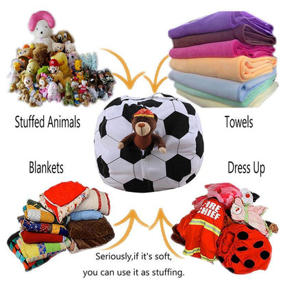 Soccer. Football Shaped Storage Bag Plush Basketball Bag Children Chairs