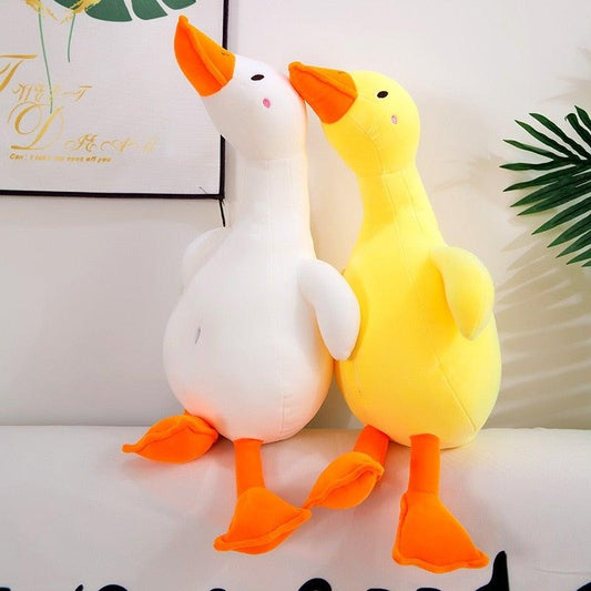 Oreillers en peluche géants en forme de canard