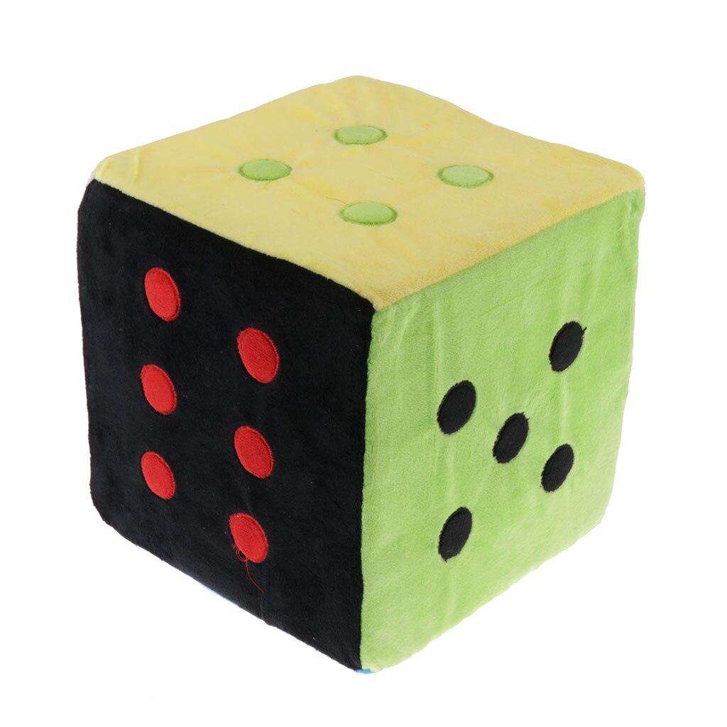 8" 6-sided plush dice for kids