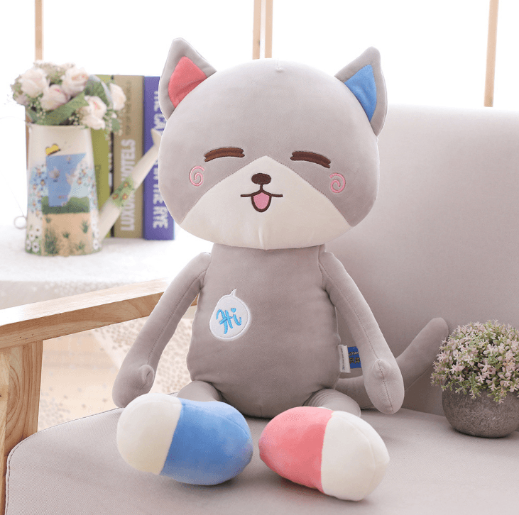 Peluche Kawaii Happy Kitty (3 tailles)