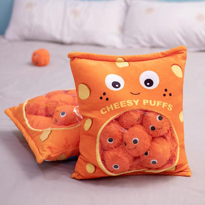 Cheesy Puffs - Appetizer Shaped Plush Toys (Whole Bag)