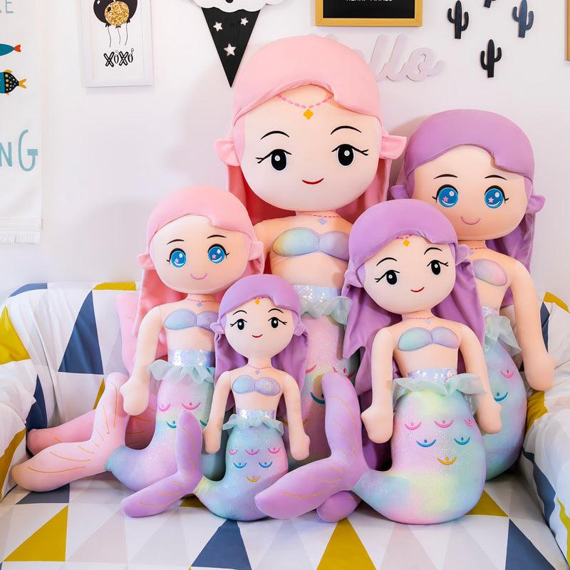 Colorful mermaid soft toys