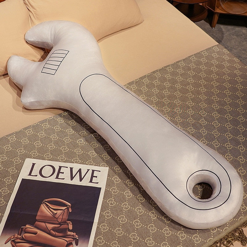 Extra-large adjustable wrench plush toy