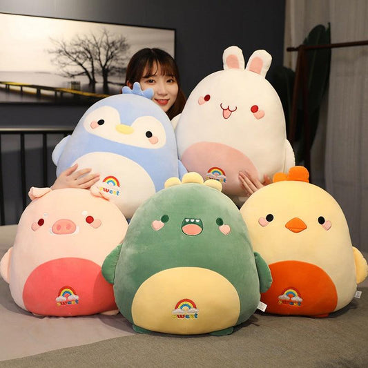 Gros oreiller en peluche Kawaii Animals