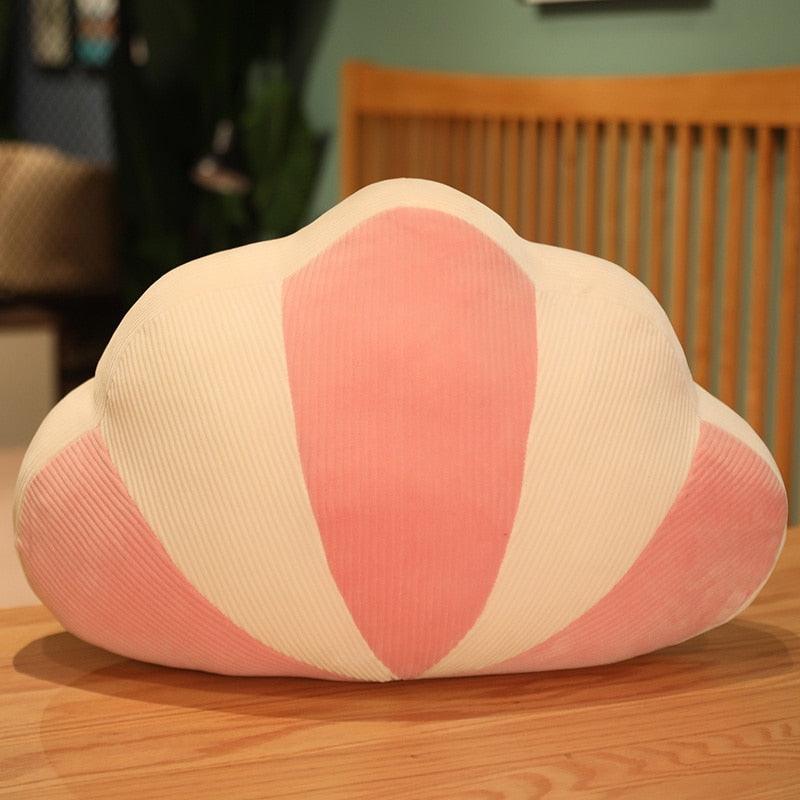 Soft and comfortable shell-shaped plush pillow