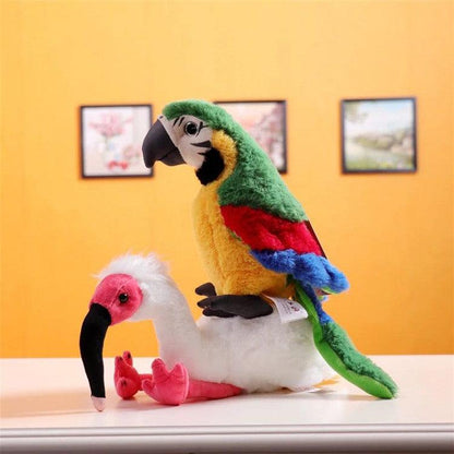 Peluche Simulation Perroquet Macaw