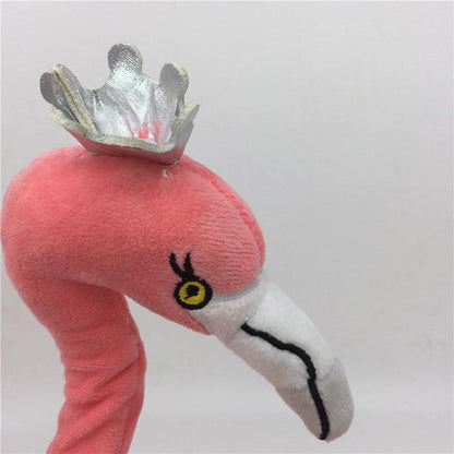 Princess Flamingo Plush Toy with Crown