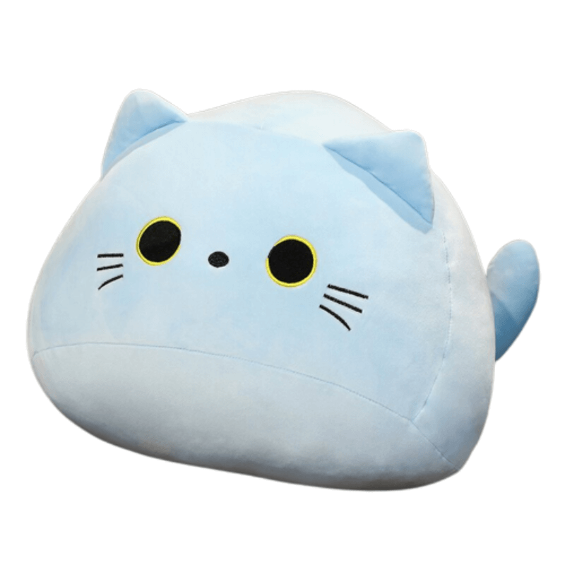Plush cat pillow