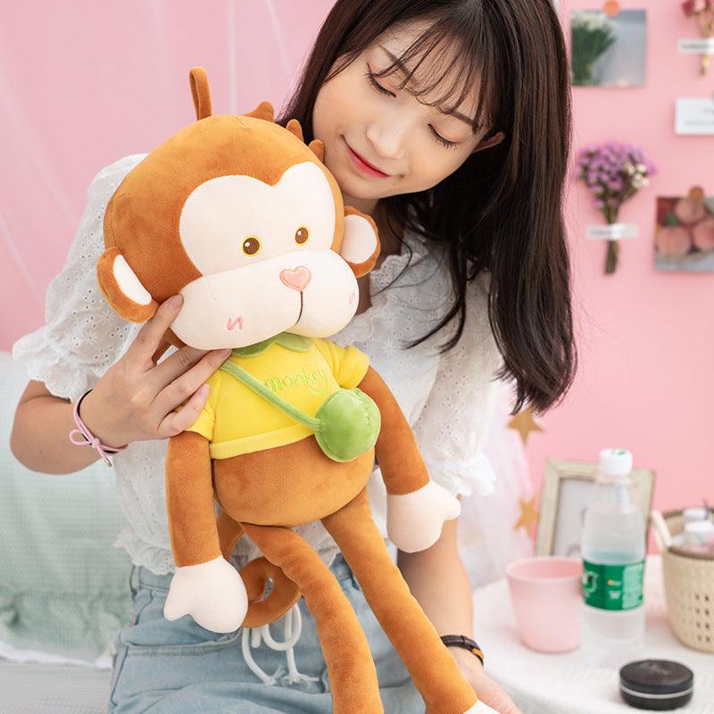 Plush monkey doll backpack Fruit Butt