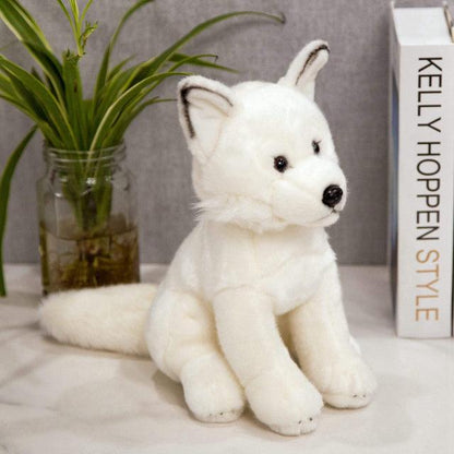 Realistic fox plush toy