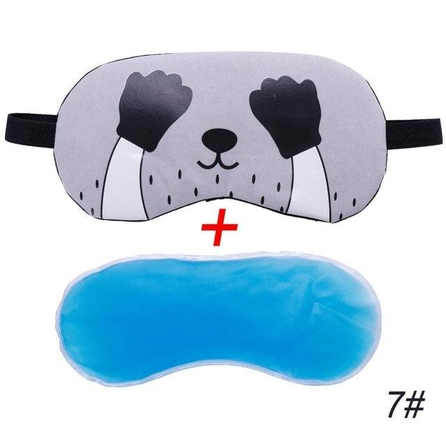 Masque de sommeil de voyage en forme de chat mignon