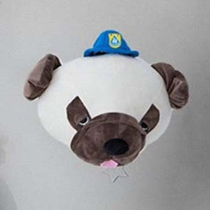 Creative stuffed animal wall decoration for children's room