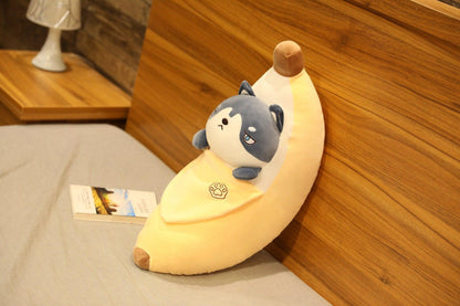 Creative Banana Peeling Pig Plush Toy