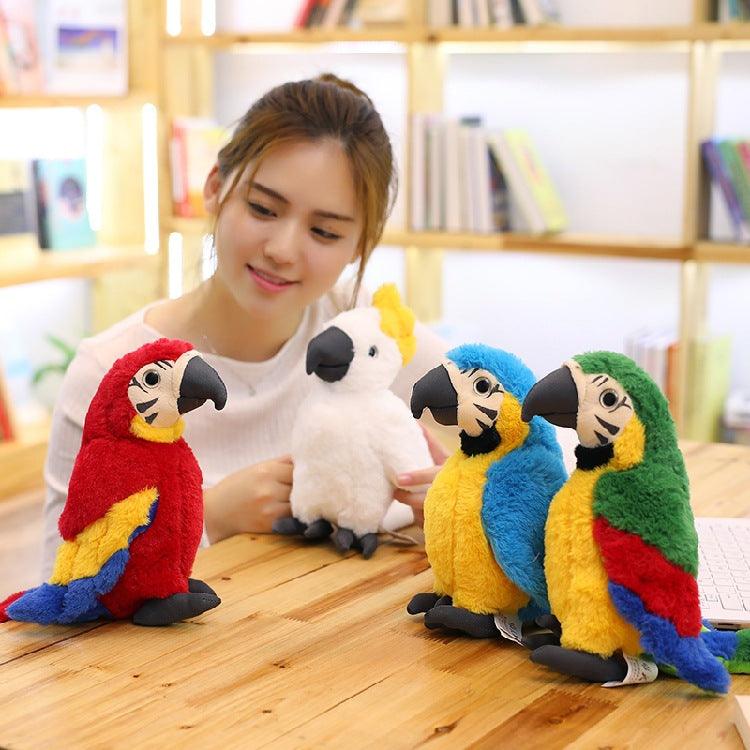 Peluche Simulation Perroquet Macaw