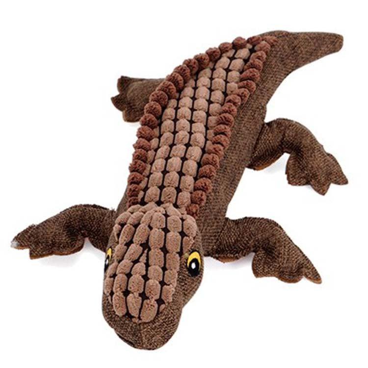 Crocodile dog toy with sound