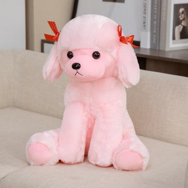 Sitting poodle soft toys