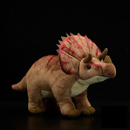 Jouet en peluche réaliste Triceratops super mignon