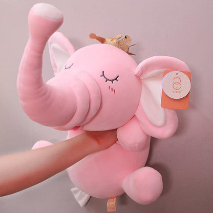 Jouet en peluche éléphant rose pour les douches de bébé et les enfants