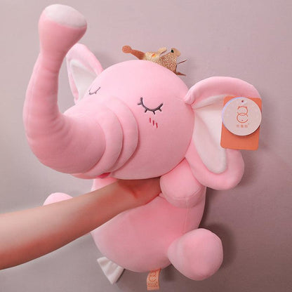 Pink Elephant Plush Toy for Baby Showers and Kids