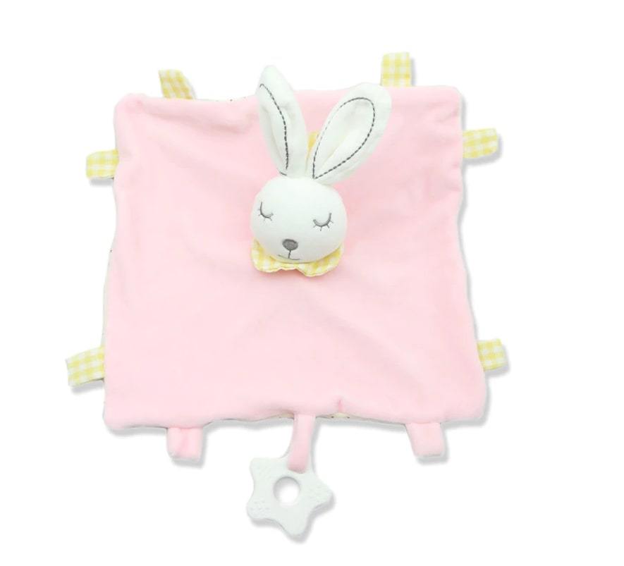 Doudou Bébé Lapin Rose