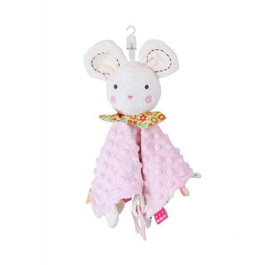 Baby Soft Toy Pink Mouse