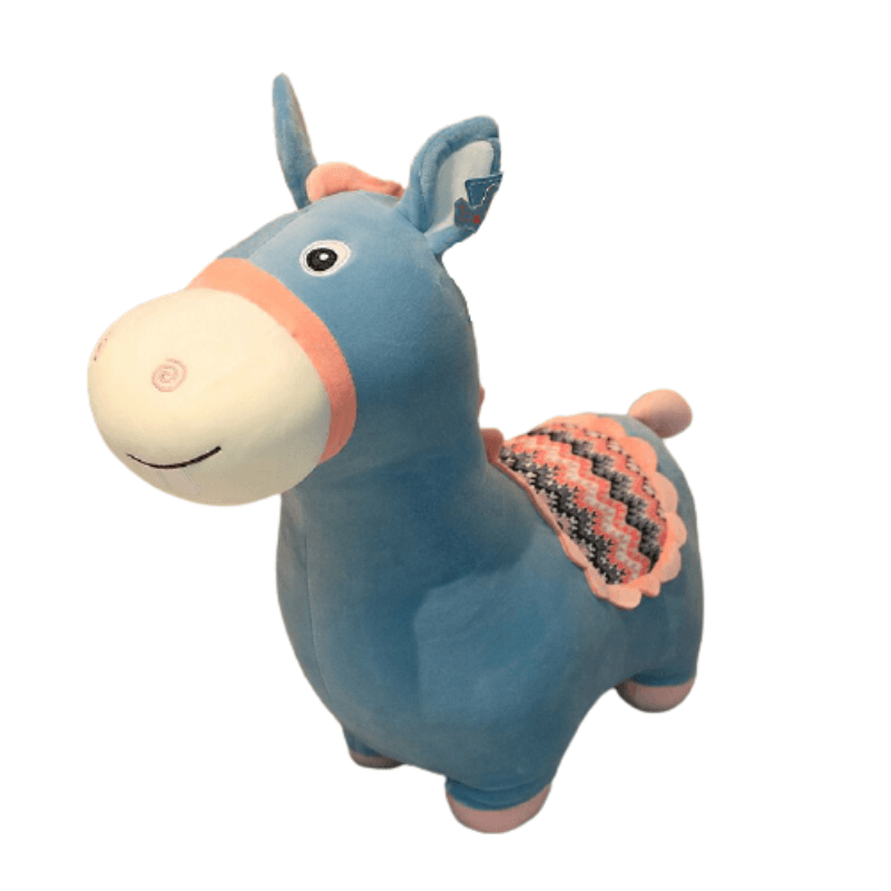 Peluche Cheval Bleu