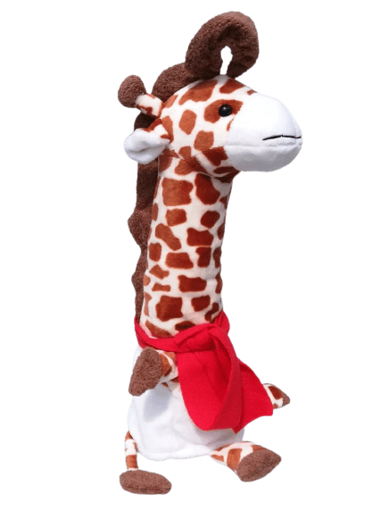 Winfun Girafe Qui Parle Aux Lumières En Peluche Espagnole Multicolore