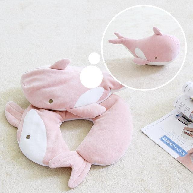 Mignon oreiller de soutien réversible en U Jouets en peluche