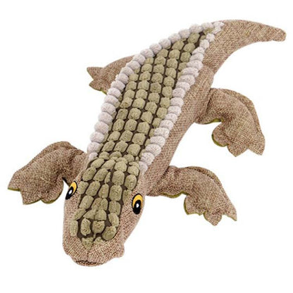 Crocodile dog toy with sound