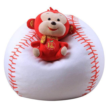 Soccer. Football Shaped Storage Bag Plush Basketball Bag Children Chairs