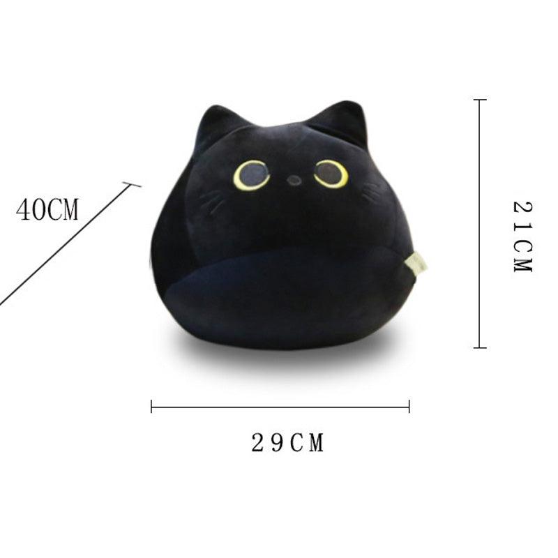 Peluche poupée chat noir créative