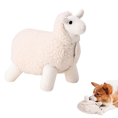 Jouet pour chien en peluche mouton qui couine