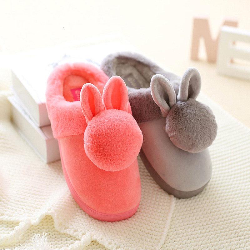 Plush rabbit slipper