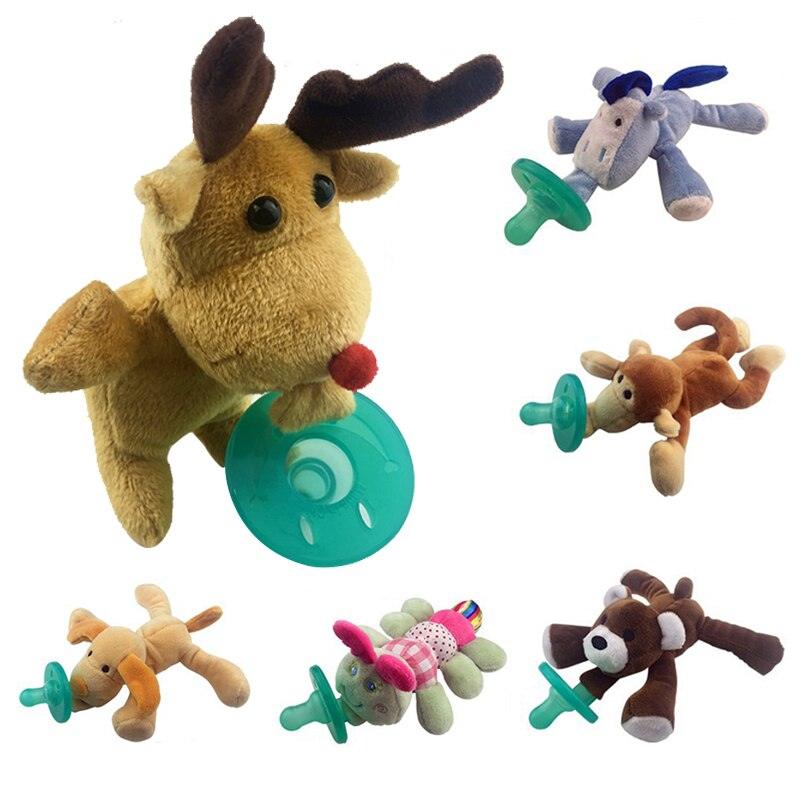 Jouets de dentition en peluche pour sucette de bébé