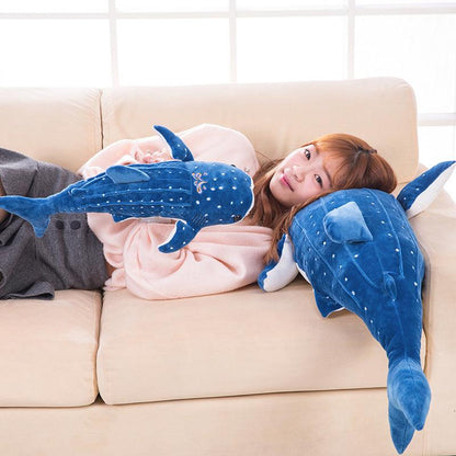 Giant Spotted Blue Whale Plush Toy