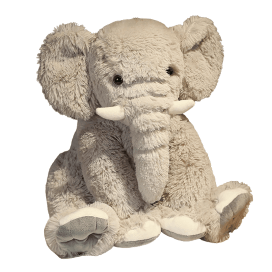 Éléphant Gris en Peluche