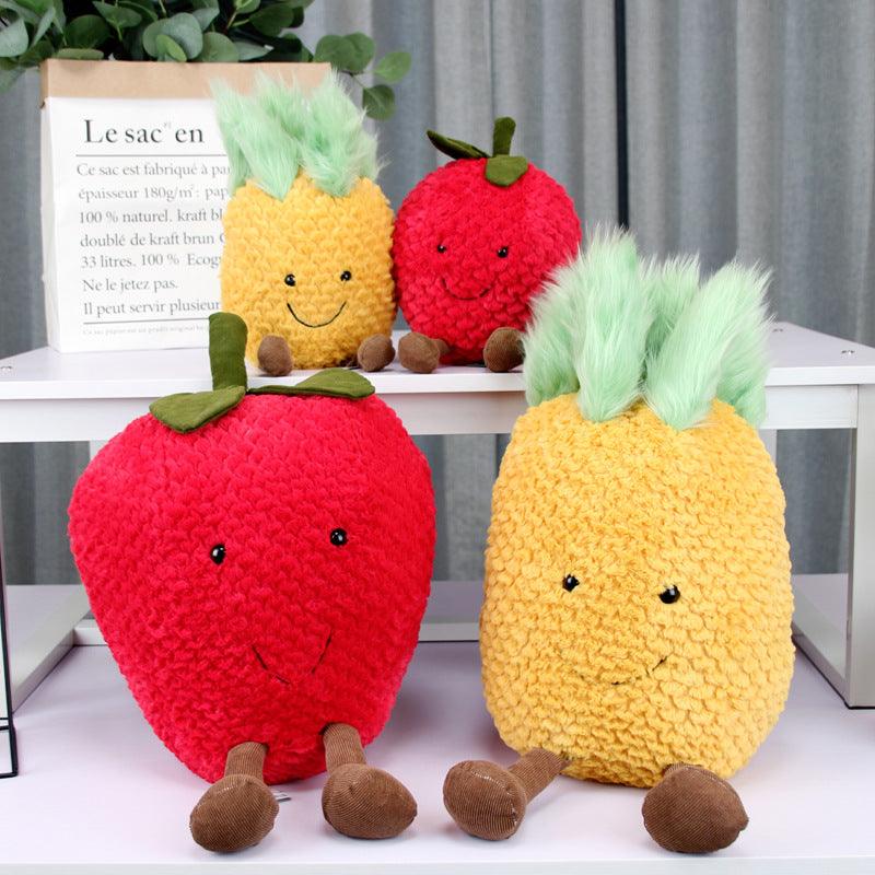 Creative and Funny Fruit and Vegetable Plush Toys (13 Different Types)