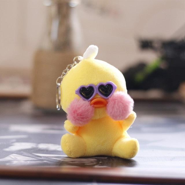 Little yellow chicken key ring