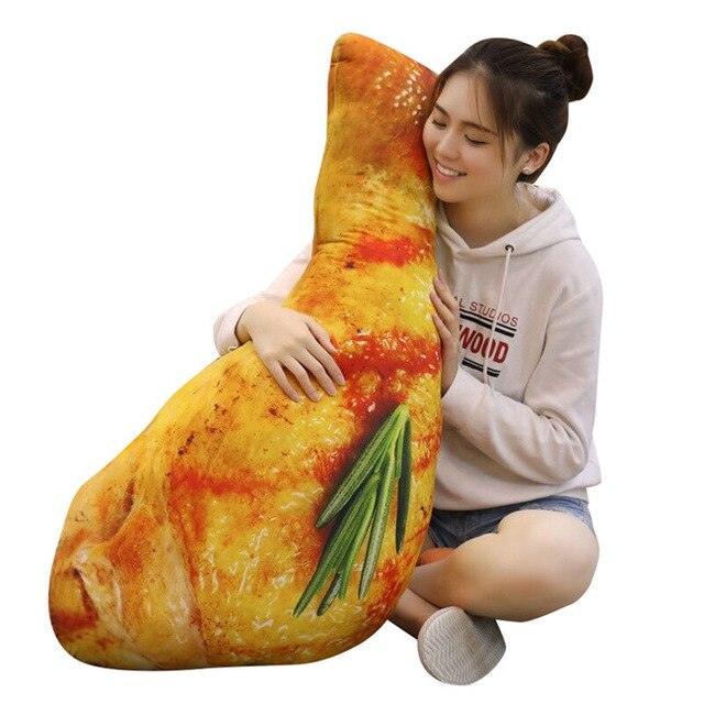 Simulation chicken leg plush toy 27.5" - 35.5".