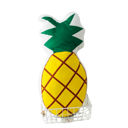 Oreiller mignon en forme d'ananas imprimé