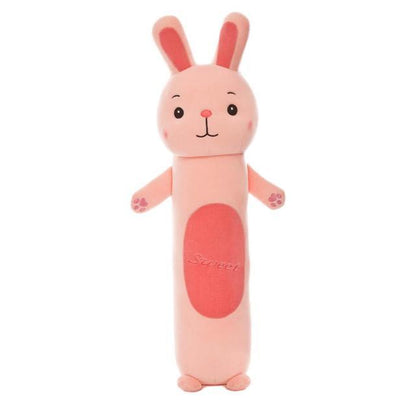 Long Cylindrical Animal Plush Toys in Pillow