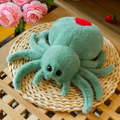 Realistic jumping spider plush toy